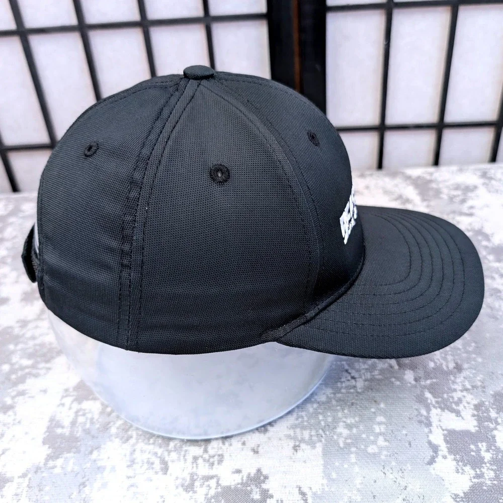 Sport-Tek Beast Mode Black‎ Baseball Cap Hat Adjustable Hook Loop Strap Mens